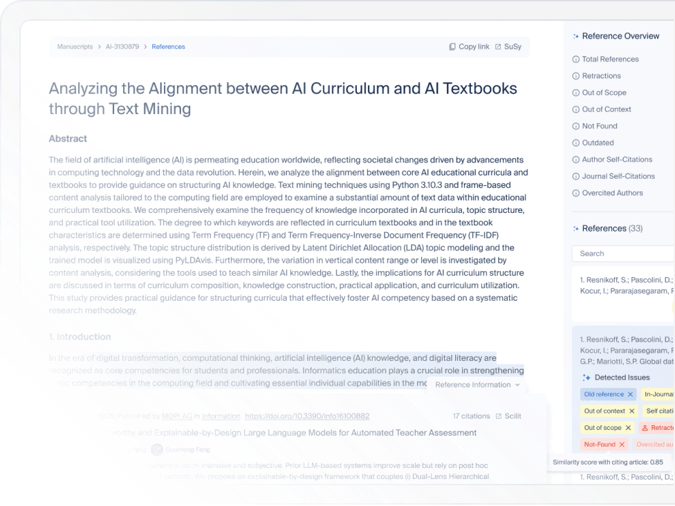 Ethicality AI-powered flagging interface